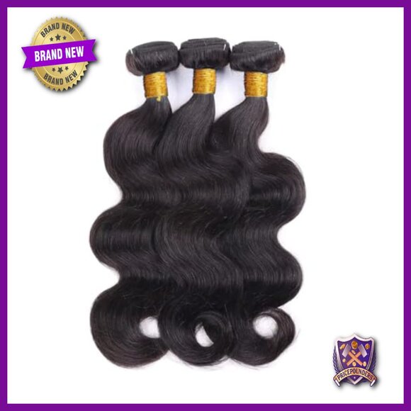 Brazilian Human Hair Extensions 20 22 24 Inch Body Wave Bundles Tangle Free main image 6